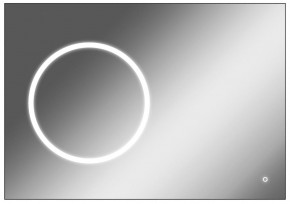 Зеркало Eclipse 100 black с подсветкой Sansa (SE1032Z) в Магнитогорске - magnitogorsk.ok-mebel.com | фото