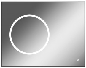 Зеркало Eclipse 90 black с подсветкой Sansa (SE1031Z) в Магнитогорске - magnitogorsk.ok-mebel.com | фото