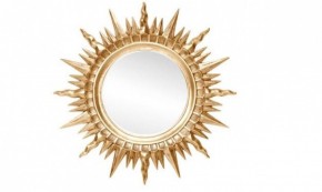 Зеркало круглое золото (1810(1) в Магнитогорске - magnitogorsk.ok-mebel.com | фото