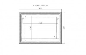 Зеркало Лондон 800х600 с подсветкой Домино (GL7019Z) в Магнитогорске - magnitogorsk.ok-mebel.com | фото 8
